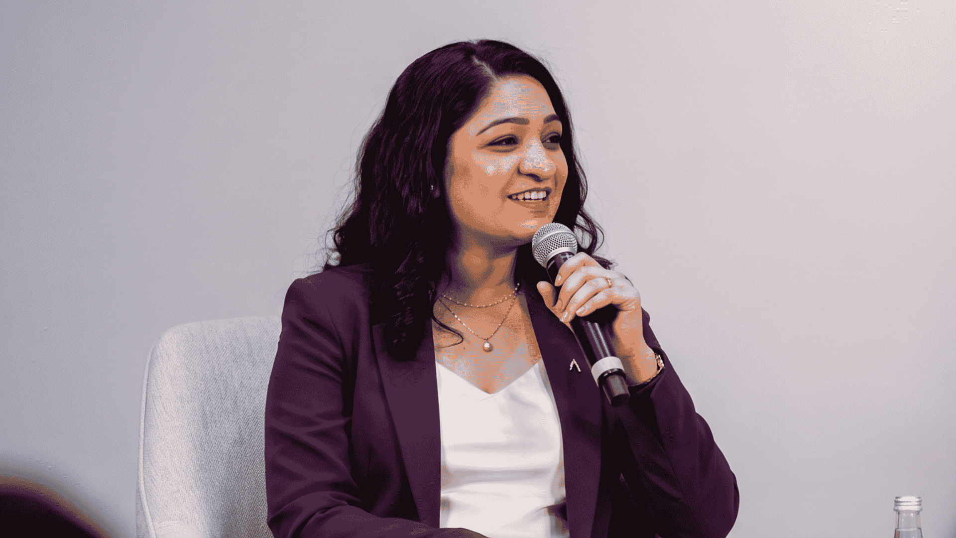 Jahnavi delivering a keynote